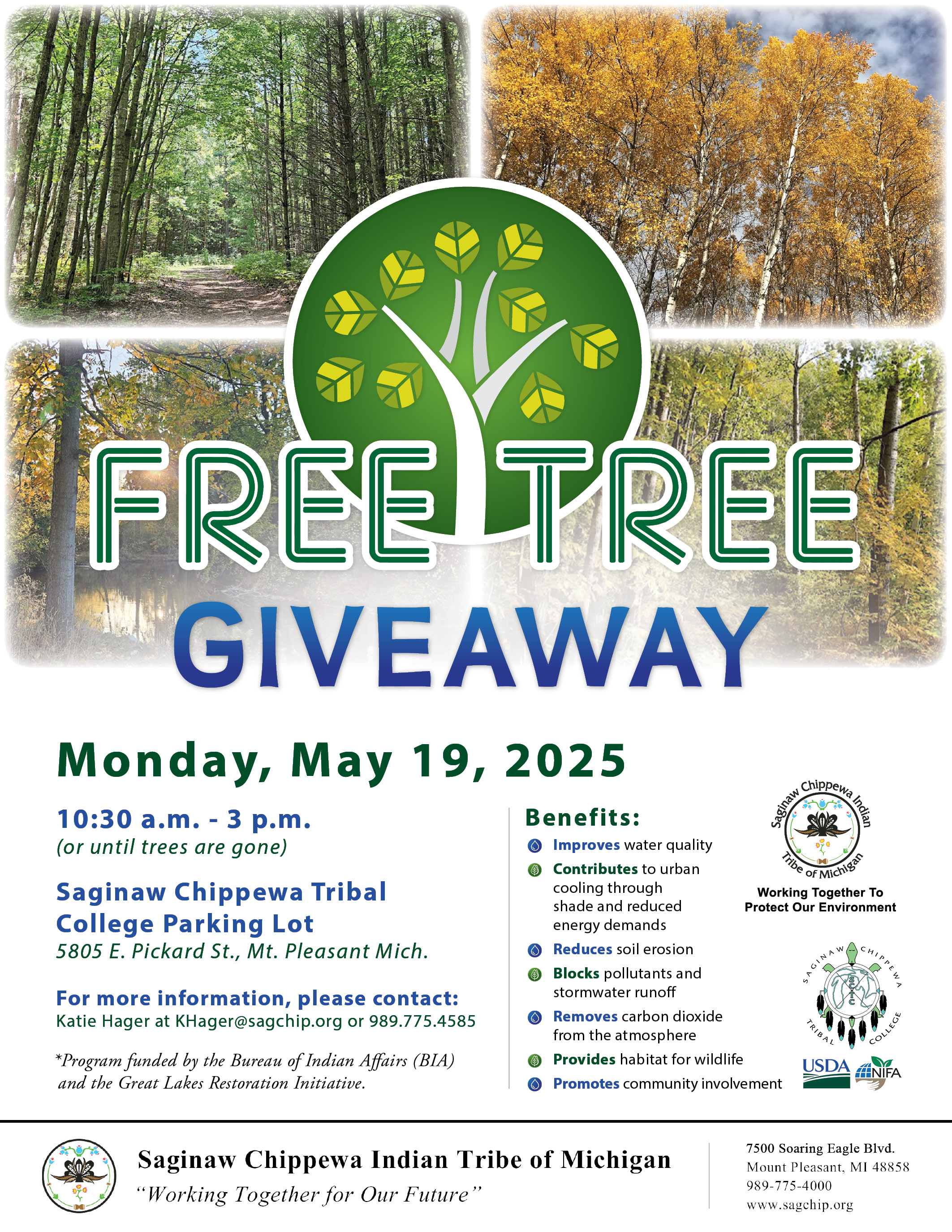 Free Tree Giveaway - Saginaw Chippewa Indian Tribe